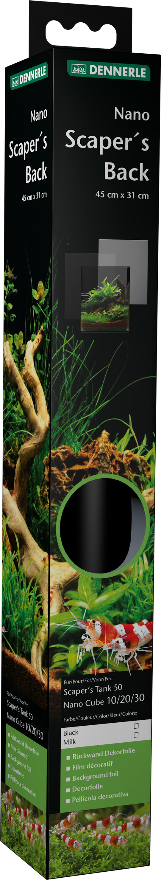 Dennerle Scapers Back ( black oder milk )