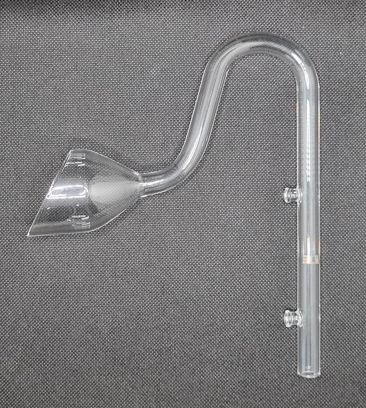 BLAU aquaristic Glas Filterauslauf Trumpet Outflow - 13 mm oder 17 mm Anschluss