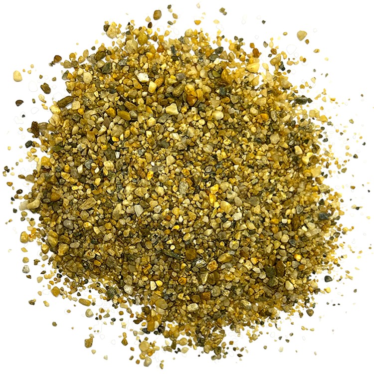 Eine Ansammlung von kleinen, goldgelben Steinen.