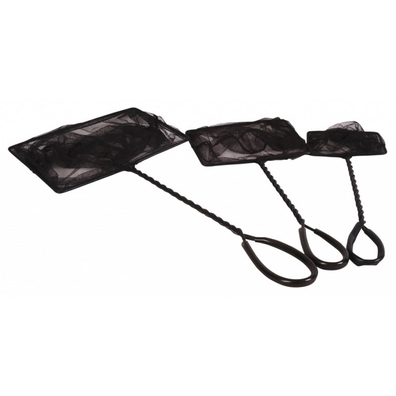Fischfangnetz 15cm x 12cm  schwarzes Netz