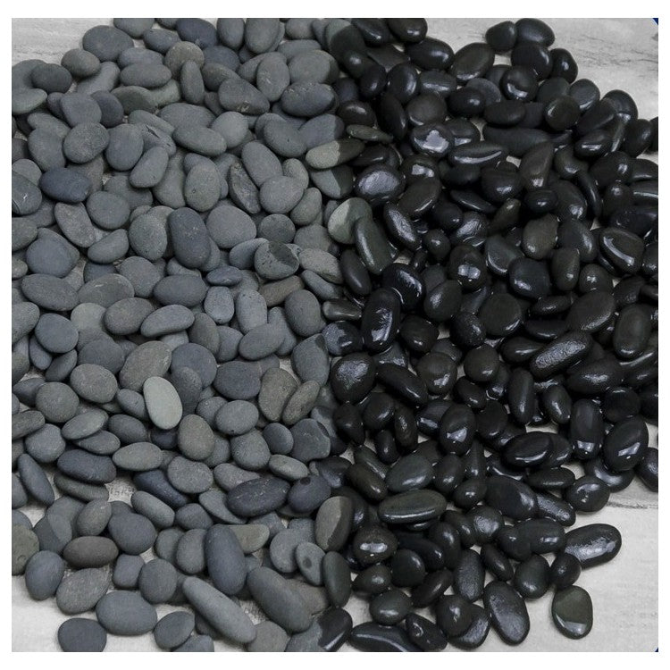 Natural Gravel River Black 6-9mm   ( Preis pro KG )